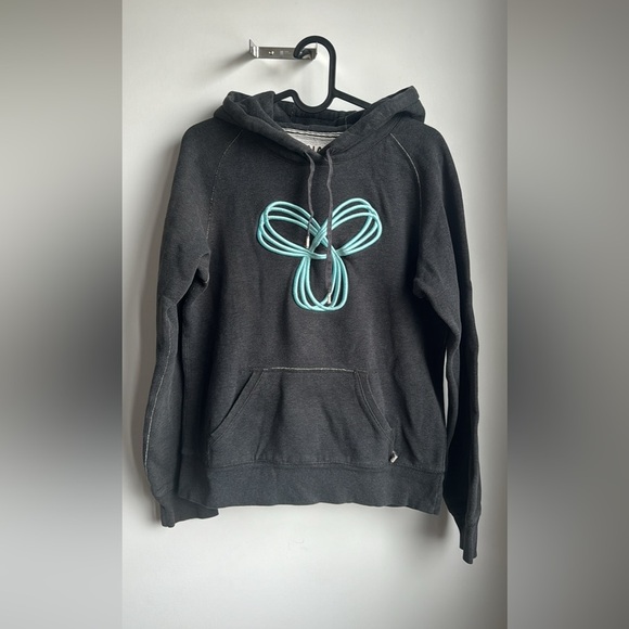 TNA Tops - 🎉 TNA Charcoal Hoodie with White Accents